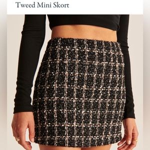 Tweed Mini Skirt - Abercrombie